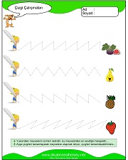 okul öncesi çizgi çalışmaları